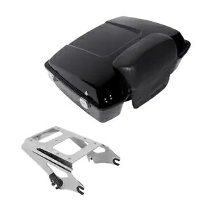 チョップドツアーパック トランク + バックレスト + ラック ハーレーロード ストリート グライド 2009-2013用 Chopped Tour Pack Trunk +Backrest + Rack For Harley Road Street Glide 2009-2013 【並行輸入品】