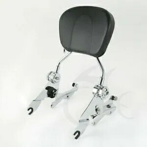 バックレスト シーシーバー 4 点ドッキングキット ハーレー ツーリング ストリート グライド 2014-2023 用 Backrest Sissy Bar 4 Point Docking Kit For Harley Touring Street Glide 2014-2023 【並行輸入品】
