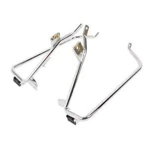 サドルバッグ サポート ブラケット ハーレー ツーリング ストリート ロード グライド 09-13 クロームに適合 Saddlebag Support Brackets Fit For Harley Touring Street Road Glide 09-13 Chrome 【並行輸入品】