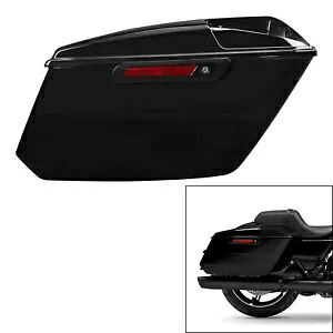 グロスブラックサドルバッグ 6x9インチ スピーカーカットアウト ハーレー CVO ロードグライド 23-24 に適合 Gloss Black Saddlebags 6x9\