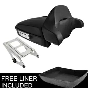 マットチョップドパックトランクパッドクロームマウントハーレーツアーパックツーリング14-23用 Matte Chopped Pack Trunk Pad Chrome Mount Fit For Harley Tour Pak Touring 14-23 【並行輸入品】