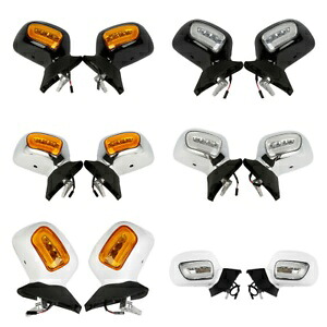 バックミラー LED ウインカー付き ホンダ ゴールドウィング 1800 GL1800 01-17 16 に適合 Rear View Mirror W/ LED Turn Signals Fit For Honda Goldwing 1800 GL1800 01-17 16 【並行輸入品】