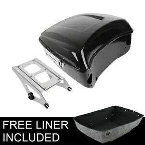 キングパック トランク ラッチマウントラック付き ハーレー ツアーパック ストリート グライド 2014-23 に適合 King Pack Trunk w/ Latch Mount Rack Fit For Harley Tour Pak Street Glide 2014-23 【並行輸入品】