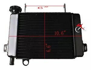 オートバイアルミラジエータークーラーホンダ CBR125 2004-2011 2010 09 ブラック Motorcycle Aluminum Radiator Cooler Fit For HONDA CBR125 2004-2011 2010 09 Black 【並行輸入品】 43,615円