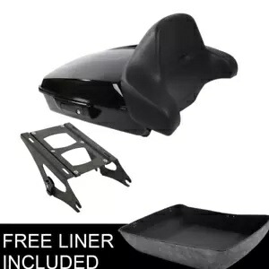 チョップドパック トランク バックレスト マウント ハーレー ツアー パック ロード グライド キング 14-24 に適合 Chopped Pack Trunk Backrest Mount Fit For Harley Tour Pak Road Glide King 14-24 【並行輸入品】