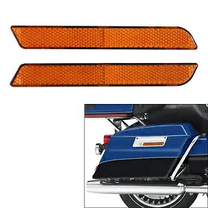 サドルバッグ ラッチ カバー オレンジ リフレクター ハーレー ツーリング ロード グライド 94-13 に適合 Saddlebag Latch Cover Orange Reflector Fit For Harley Touring Road Glide 94-13 【並行輸入品】 30,745円