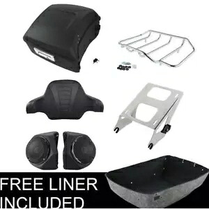 マットキングパック トランクパッドラックスピーカー ハーレーツアーパック ロードグライド 14-23用 Matte King Pack Trunk Pad Rack Speakers Fit For Harley Tour Pak Road Glide 14-23 【並行輸入品】