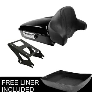 ブラックチョップドトランクパッドマウント ハーレーツアーパックツーリングストリートグライド14-23に適合 Black Chopped Trunk Pad Mount Fit For Harley Tour Pak Touring Street Glide 14-23 【並行輸入品】