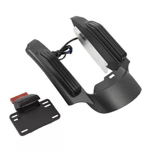 LED ライトリアフェンダー筋膜キットハーレーツーリングロードストリートグライド 14-23 に適合 LED Light Rear Fender Fascia Kit Fit For Harley Touring Road Street Glide 14-23 【並行輸入品】