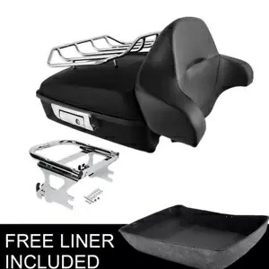チョップドパック トランクパッド クロームマウントラック ハーレーツアーパックツーリング 1997-08用 Chopped Pack Trunk Pad Chrome Mount Rack Fit For Harley Tour Pak Touring 1997-08 【並行輸入品】
