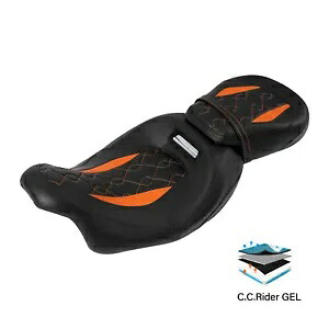 運転席助手席ジェルシートハーレーエレクトラグライドウルトラクラシック2009-2023に適合 Driver Passenger Gel Seat Fit For Harley Electra Glide Ultra Classic 2009-2023 【並行輸入品】