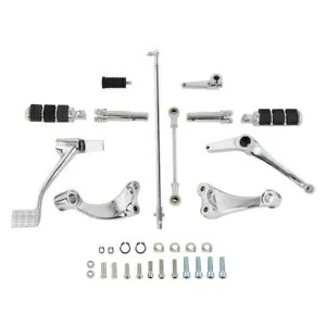 クロームフォワードコントロールペグレバーリンケージフィットハーレースポーツスターXL883 14-22 Chrome Forward Controls Pegs Levers Linkage Fit For Harley Sportster XL883 14-22 【並行輸入品】