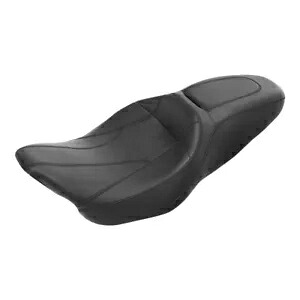ブラック 運転席 & 助手席 2 アップシート ハーレー ツーリング ストリート グライド 2009-2023 に適合 Black Driver & Passenger 2 up Seat Fit For Harley Touring Street Glide 2009-2023 【並行輸入品】