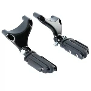 ブラック後部助手席フットペグ ハーレースポーツスター 883 1200 カスタム 2004-2013 に適合 Black Rear Passenger Footpeg Fit For Harley Sportster 883 1200 Custom 2004-2013 【並行輸入品】