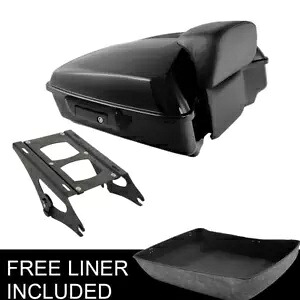 みじん切りトランクバックレストマウントラックハーレーツアーパックロードキンググライド14-24に適合 Chopped Trunk Backrest Mount Rack Fit For Harley Tour Pak Road King Glide 14-24 【並行輸入品】