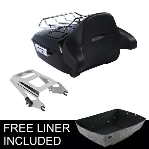 キングパック トランクバックレストラック マウント付き ハーレーツアーパックロードキング 09-13用 King Pack Trunk Backrest Rack w/ Mount Fit For Harley Tour Pak Road King 09-13 【並行輸入品】