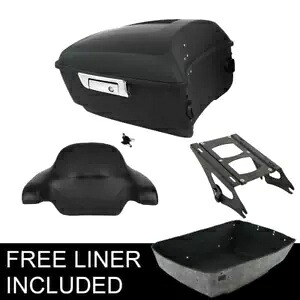 マットキングパック トランクパッド & マウントラック ハーレーツアーパック ロードキング 2014-24 に適合 Matte King Pack Trunk Pad & Mount Rack Fit For Harley Tour Pak Road King 2014-24 【並行輸入品】