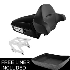 みじん切りトランクパッドマウントラックハーレースポーツグライドローライダーFXLRST 22-24に適合 Chopped Trunk Pad Mount Rack Fit For Harley Sport Glide Low Rider FXLRST 22-24 【並行輸入品】