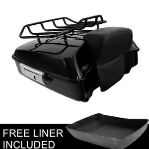 ブラックみじん切りトランクバックレスト荷物ラックハーレーツアーパックツーリング14-24用 Black Chopped Trunk Backrest Luggage Rack Fit For Harley Tour Pak Touring 14-24 【並行輸入品】 56,870円