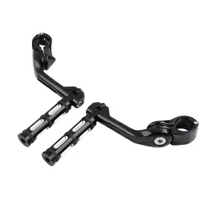 1-1/4 インチハイウェイフットペグロングアングルペグマウントハーレーロードストリートグライドに適合 1-1/4'' Highway Footpegs Long Angled Peg Mount Fit For Harley Road Street Glide 【並行輸入品】