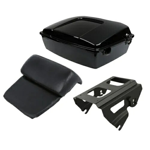 チョップドパック トランク & ソロ マウンティング ラック ハーレー ツアーパック ロードキング 2009-2013用 Chopped Pack Trunk & Solo Mounting Rack For Harley Tour Pak Road King 2009-2013 【並行輸入品】