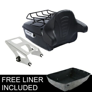 キングパック トランク バックレスト ラック マウント ハーレー ツアーパック ツーリング 2014-2024 に適合 King Pack Trunk Backrest Rack Mounting Fit For Harley Tour Pak Touring 2014-2024 【並行輸入品】