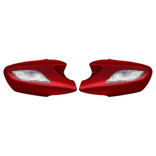 ABS レッドリアビューミラーターンシグナルクリアレンホンダ ST1300 2002-2011 ABS Red Rear View Mirrors Turn Signals Clear Len Fit For Honda ST1300 2002-2011 【並行輸入品】
