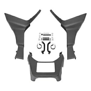 サイドフェアリングスポイラーカバー ハーレーロードグライド 17-23 インダストリアルグレーデニムに適合 Side Fairing Spoiler Cover Fit For Harley Road Glide 17-23 Industrial Gray Denim 【並行輸入品】