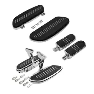 ライダー乗客フロアボードフットボードフットペグハーレーストリートグライド 93-23 に適合 Rider Passenger Floorboard Footboard Footpeg Fit For Harley Street Glide 93-23 【並行輸入品】