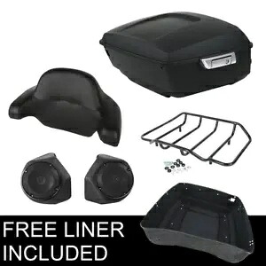 マットキング トランクパッド トップラックスピーカー ハーレーツアーパック ロードグライド 14-23用 Matte King Trunk Pad Top Rack Speaker Fit For Harley Tour Pak Road Glide 14-23 【並行輸入品】
