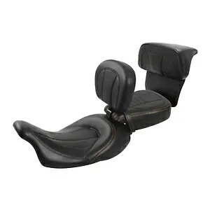 運転席助手席背もたれパッドフィットハーレーツーリングストリートグライド 14-23 新しい Driver Passenger Seat Backrest Pad Fit For Harley Touring Street Glide 14-23 New 【並行輸入品】