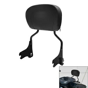 ブラック乗客バックレストシーシーバーハーレーエレクトラストリートグライド 1997-2008 に適合 Black Passenger Backrest Sissy Bar Fit For Harley Electra Street Glide 1997-2008 【並行輸入品】