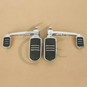 左/右メタルフットペグ ヒールレスト付き ハーレースポーツスター XL 883 1200 アイアン用 Left/Right Metal Foot Peg With Heel Rest For Harley Sportster XL 883 1200 Iron 【並行輸入品】