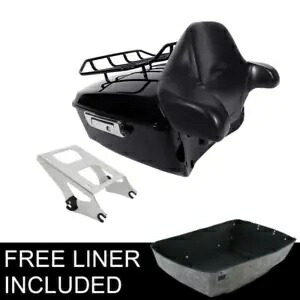 キングパック トランク ラッチバックレストラック付き ハーレーツアーパック ロードキング 2014年以降に適合 King Pack Trunk W/ Latch Backrest Rack Fit For Harley Tour Pak Road King 2014-Up 【並行輸入品】 69,575円