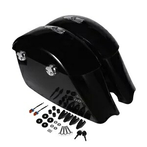 ハードサドルバッグ電子ラッチオーディオ蓋フィットインディアンチーフテンロードマスター Hard Saddlebag Electronic Latch Audio Lid Fit For Indian Chieftain Roadmaster 【並行輸入品】