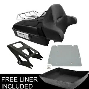 チョップドパック トランク バックレスト 荷物ラック ハーレー ツアーパック ロードキング 14-23用 Chopped Pack Trunk Backrest Luggage Rack Fit For Harley Tour Pak Road King 14-23 【並行輸入品】