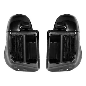下部通気フェアリング ハーレーツーリングエレクトラグライド 14-24 ブラックアースフェードに適合 Lower Vented Fairing Fit For Harley Touring Electra Glide 14-24 Black Earth Fade 【並行輸入品】