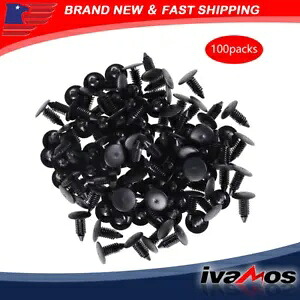 8mm 車穴 プラスチック ナイロン リベット ファスナー フェンダー バンパー プッシュピン クリップ 100個 100 Pcs 8mm Car Hole Plastic Nylon Rivets Fastener Fender Bumper Push Pin Clips 【並行輸入品】|カスタムパーツ WORLD倉庫
