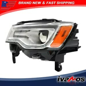 ドライバークロームキセノンヘッドライト 2019-2021 ジープグランドチェロキー LED DRL 左 Driver Chrome Xenon Headlight For 2019-2021 Jeep Grand Cherokee LED DRL Left 【並行輸入品】