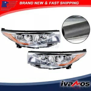 トヨタ ハイランダー 2014-2016 プロジェクターヘッドライトヘッドランプ左側 & 右側 For Toyota Highlander 2014-2016 Projector Headlights Headlamps Left&Right Side 【並行輸入品】