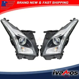 ハロゲンプロジェクターヘッドライトクロームハウジング 2013-2018 キャデラック ATS 右 + 左 Halogen Projector Headlight Chrome Housing For 2013-2018 Cadillac ATS Right+Left 【並行輸入品】｜カスタムパーツ WORLD倉庫