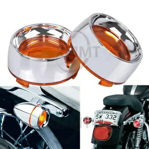 ターンシグナルレンカバーベゼルバイザーキットハーレーファットボーイスポーツスター883 XLH883に適合 Turn Signal Len Cover Bezel Visor Kit Fit For Harley Fatboy Sportster 883 XLH883画像