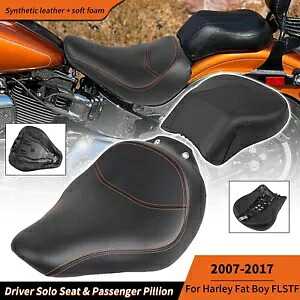 運転席助手席ピリオンクッション ハーレーファットボーイ 07-17 FLSTF SE FLSTF用 Driver Passenger Seat Pillion Cushion For Harley Fat Boy 07-17 FLSTF SE FLSTF 【並行輸入品】