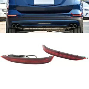 2 x LED リアリフレクター テールライト ブレーキランプ シボレー エクイノックス 2017-2023用 2 x LED Rear Reflector Tail Light Brake Lamp For Chevrolet Equinox 2017-2023 【並行輸入品】