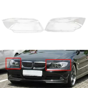 2xヘッドランプシェードキセノンヘッドライトレンズシェルカバーBMW 3シリーズE90セダンE91用 2xHeadlamp Shade Xenon Headlight Lens Shell Cover For BMW 3 Series E90 Sedan E91 【並行輸入品】
