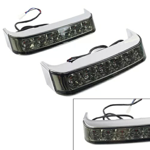 LED サドルバッグ ラン ブレーキ ライト ハーレー エレクトラ ストリート グライド 1997-2013 クローム LED Saddlebag Run Brake Light For Harley Electra Street Glide 1997-2013 Chrome 【並行輸入品】