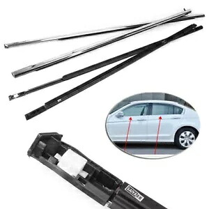 1 セットクロームウィンドウモールディングトリムウェザーストリップシールベルトホンダアコード 03-07 1 Set Chrome Window Molding Trim Weather strips Seal Belt For Honda Accord 03-07 【並行輸入品】