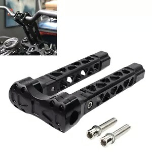 ハーレーダイナソフテイルスポーツスター用 1インチバー 10.5インチ プルバックハンドルバーライザークランプ For Harley Dyna Softail Sportster 1'' Bar 10.5\