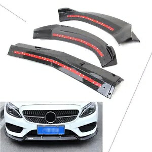 フロントバンパーボディリップ ベンツ C クラス W205 15-2018 スポーツ DP スタイル カーボンファイバー Front Bumper Body Lips for Benz C-Class W205 15-2018 Sport DP Style Carbon Fiber 【並行輸入品】