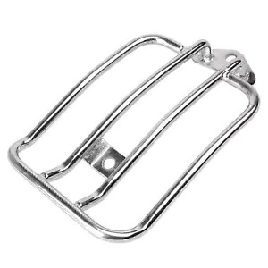 オートバイシルバースチール荷物ラックソロシートハーレースポーツスター米国 Motorcycle Silver Steel Luggage Rack Solo Seat For Harley Sportster US 【並行輸入品】